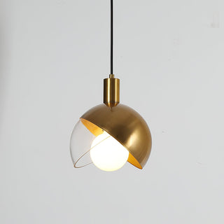Solara Suspension Demi Dôme Globe Mid Century
