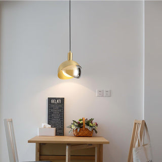 Solara Suspension Demi Dôme Globe Mid Century