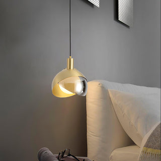 Solara Suspension Demi Dôme Globe Mid Century