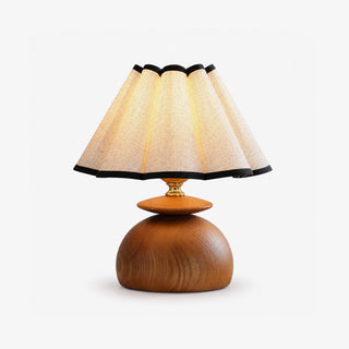 Bloom Wooden Table Lamp-Neutral Decor
