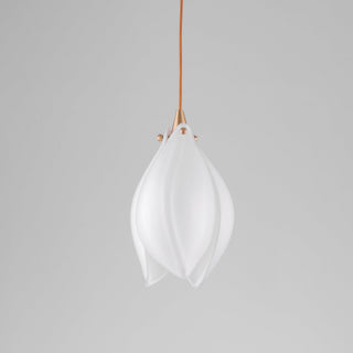 Lustra Suspension Lampe Céramique Florale Blanche