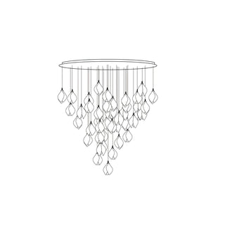 Lustra Suspension Lampe Céramique Florale Blanche