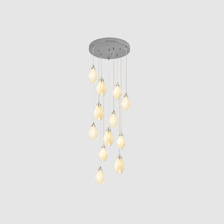 Lustra Suspension Lampe Céramique Florale Blanche