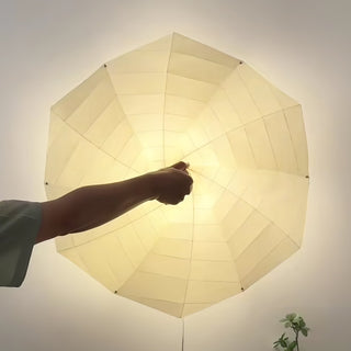 Vadorir Suspension Lumineuse en Tissu Spiralé