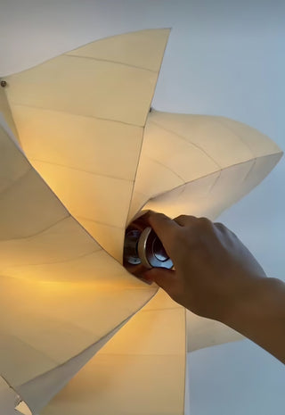 Vadorir Suspension Lumineuse en Tissu Spiralé