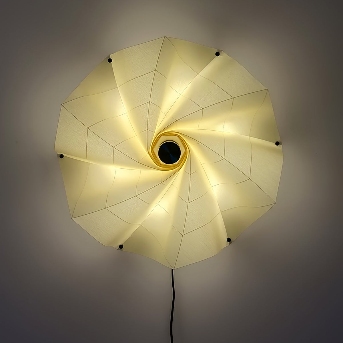 Vadorir Suspension Lumineuse en Tissu Spiralé
