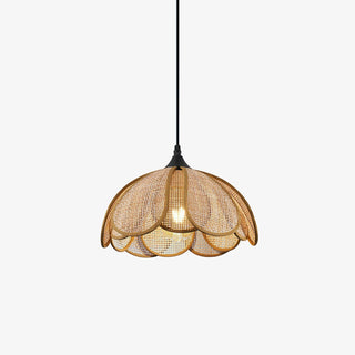Eurvinel Élégance Floraison Rotin Tissu Suspension
