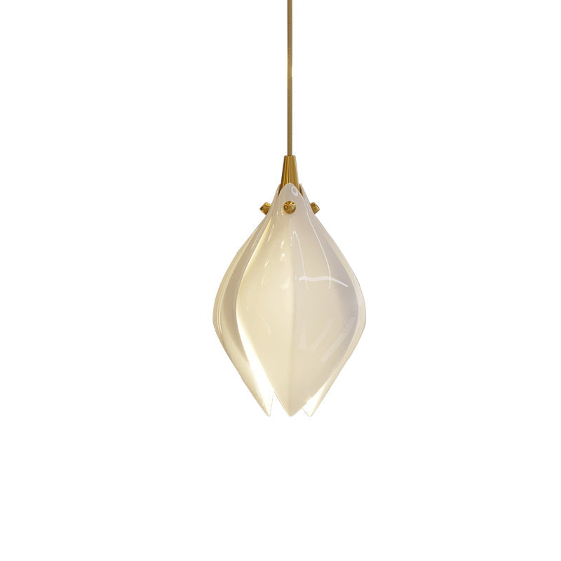 Galiel Suspension Lampe Céramique Florale Blanche