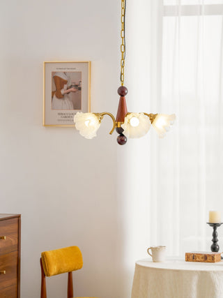 Ilvinan Lustre Bois Verre Élégance Traditionnelle