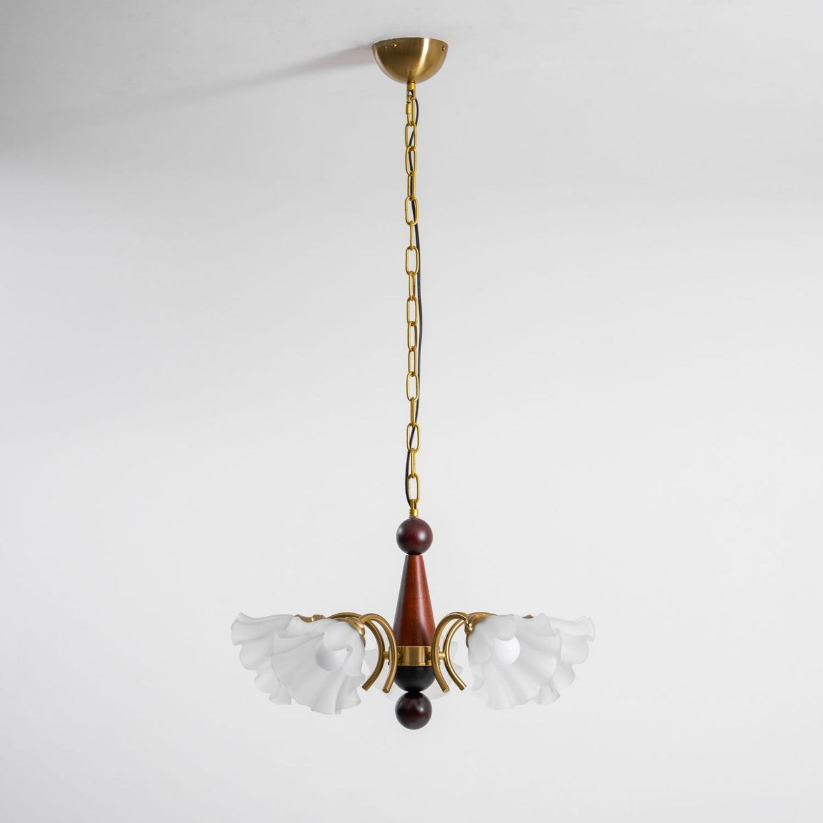 Verora Lustre Bois Verre Élégance Traditionnelle