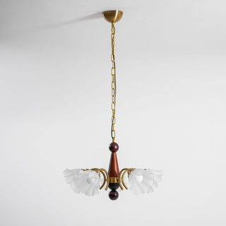 Ilvinan Lustre Bois Verre Élégance Traditionnelle