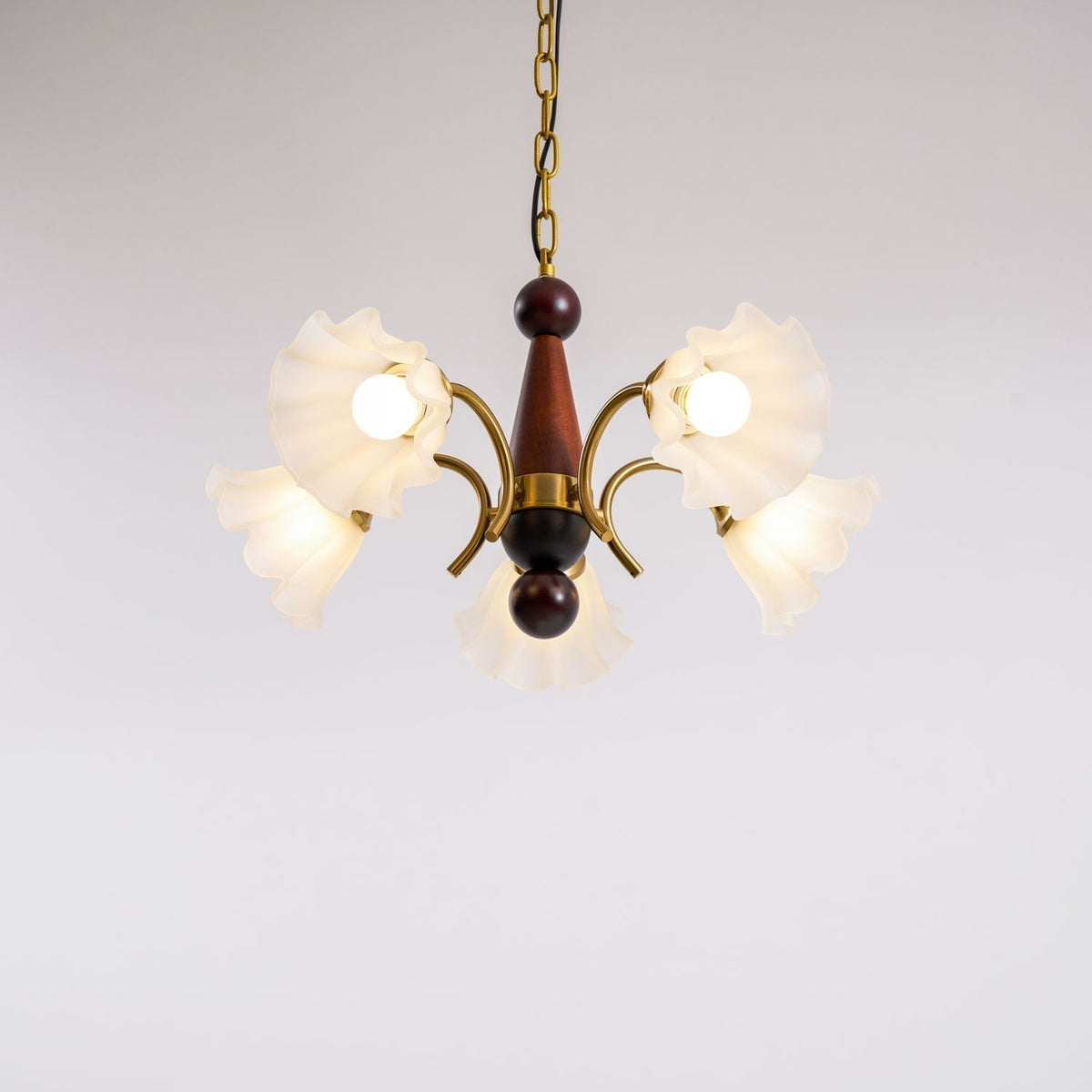 Verora Lustre Bois Verre Élégance Traditionnelle