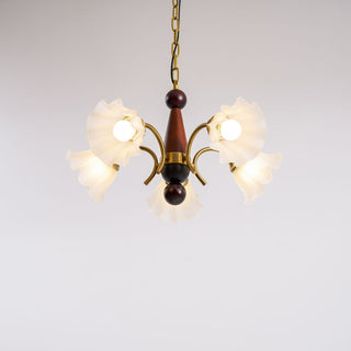 Ilvinan Lustre Bois Verre Élégance Traditionnelle