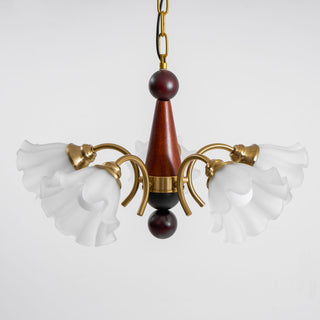 Ilvinan Lustre Bois Verre Élégance Traditionnelle