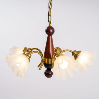 Ilvinan Lustre Bois Verre Élégance Traditionnelle