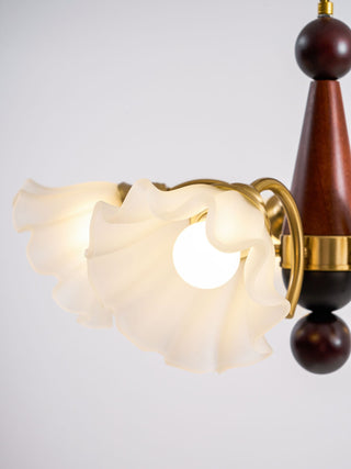 Ilvinan Lustre Bois Verre Élégance Traditionnelle