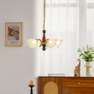 Ilvinan Lustre Bois Verre Élégance Traditionnelle