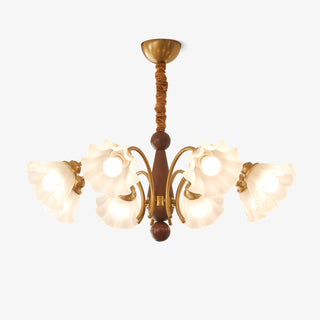 Ilvinan Lustre Bois Verre Élégance Traditionnelle
