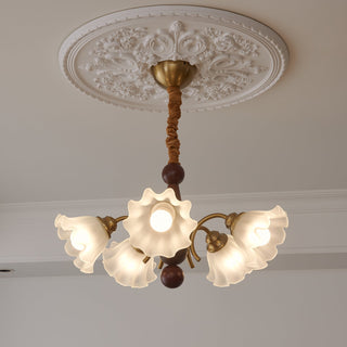 Ilvinan Lustre Bois Verre Élégance Traditionnelle