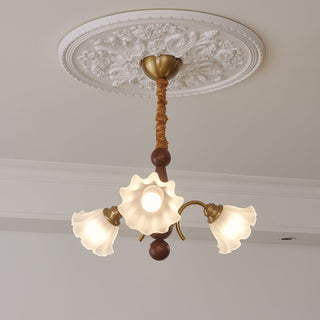 Ilvinan Lustre Bois Verre Élégance Traditionnelle