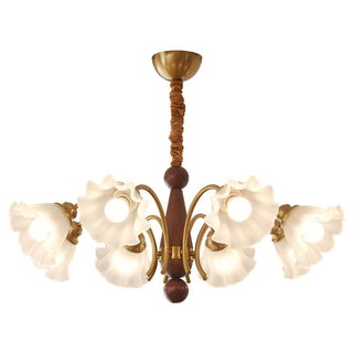 Ilvinan Lustre Bois Verre Élégance Traditionnelle