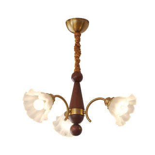 Ilvinan Lustre Bois Verre Élégance Traditionnelle