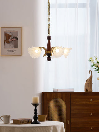 Ilvinan Lustre Bois Verre Élégance Traditionnelle