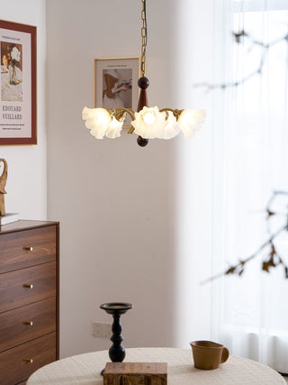 Ilvinan Lustre Bois Verre Élégance Traditionnelle