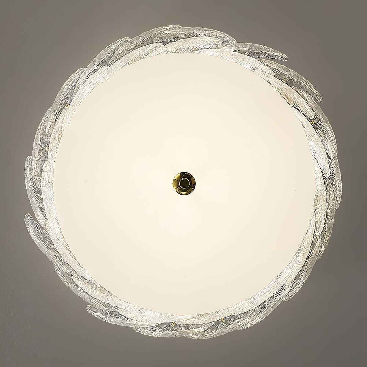 Quinona Lampe de Plafond en Verre Cluster de Fleurs