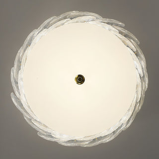 Lydoraris Lampe de Plafond en Verre Cluster de Fleurs