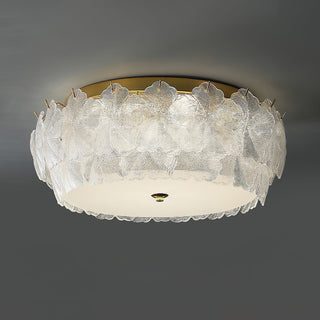 Lydoraris Lampe de Plafond en Verre Cluster de Fleurs