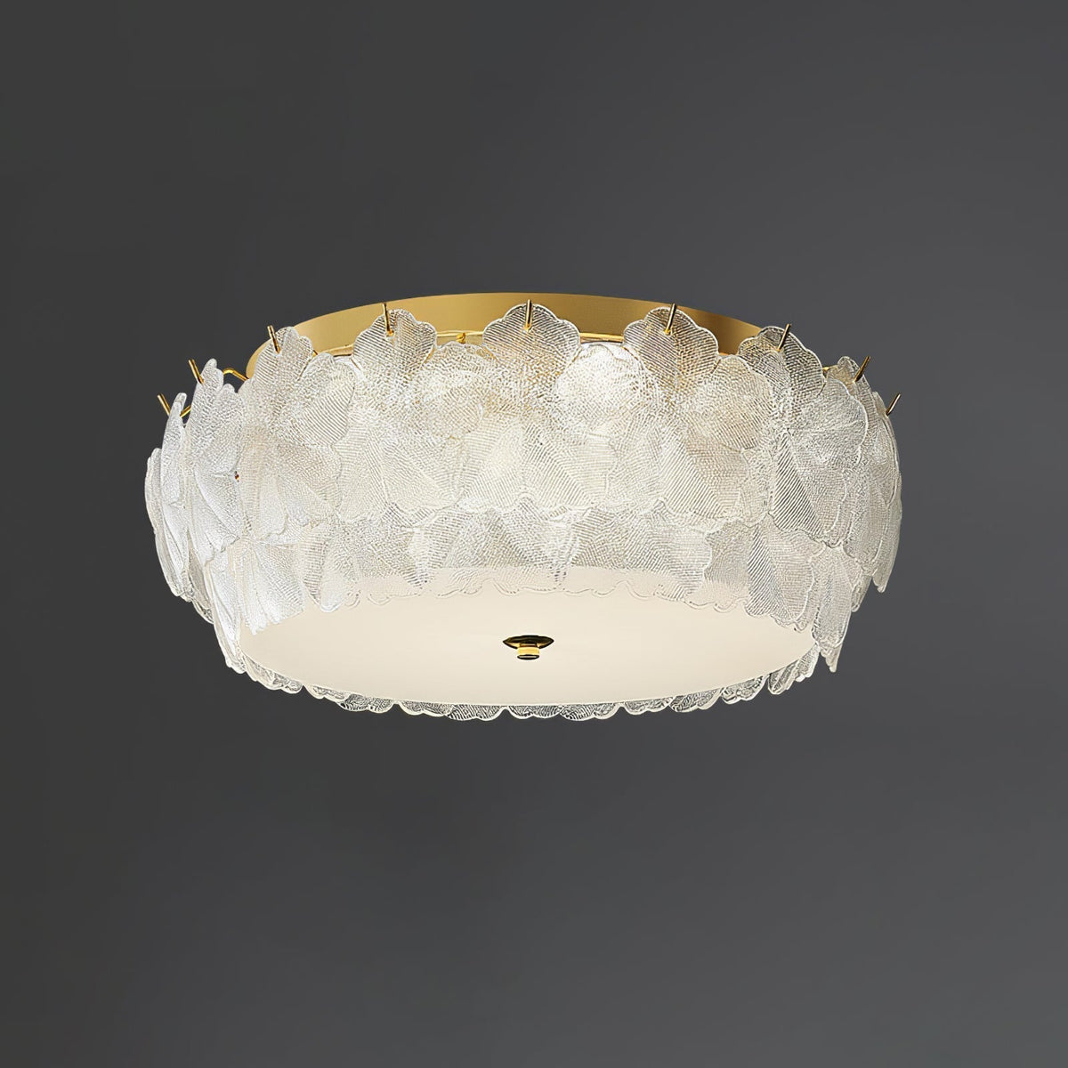 Quinona Lampe de Plafond en Verre Cluster de Fleurs