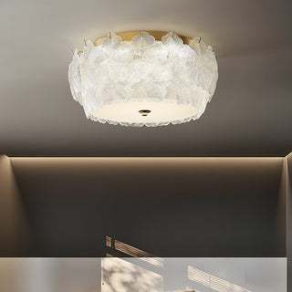 Lydoraris Lampe de Plafond en Verre Cluster de Fleurs