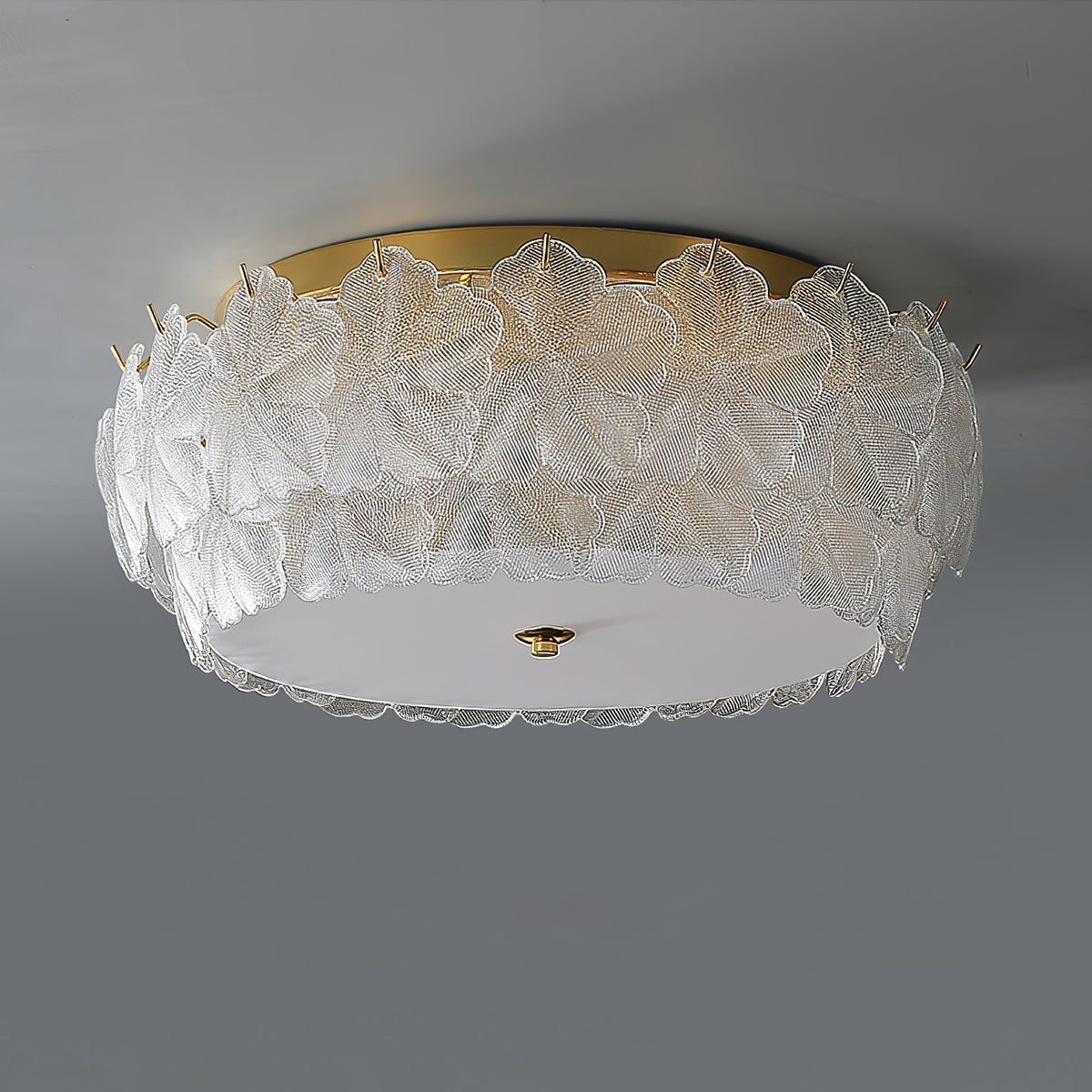 Quinona Lampe de Plafond en Verre Cluster de Fleurs
