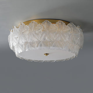 Lydoraris Lampe de Plafond en Verre Cluster de Fleurs