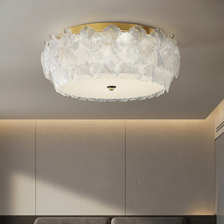 Lydoraris Lampe de Plafond en Verre Cluster de Fleurs