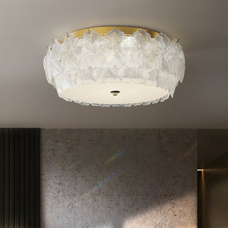 Lydoraris Lampe de Plafond en Verre Cluster de Fleurs