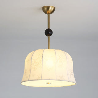 Avnoren Suspension Blossom Curve en Tissu Et Bois