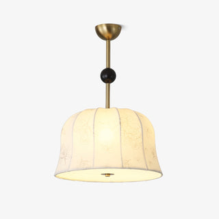 Avnoren Suspension Blossom Curve en Tissu Et Bois