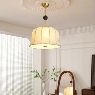 Avnoren Suspension Blossom Curve en Tissu Et Bois