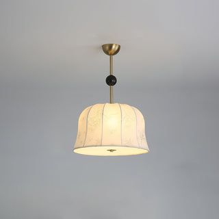 Avnoren Suspension Blossom Curve en Tissu Et Bois