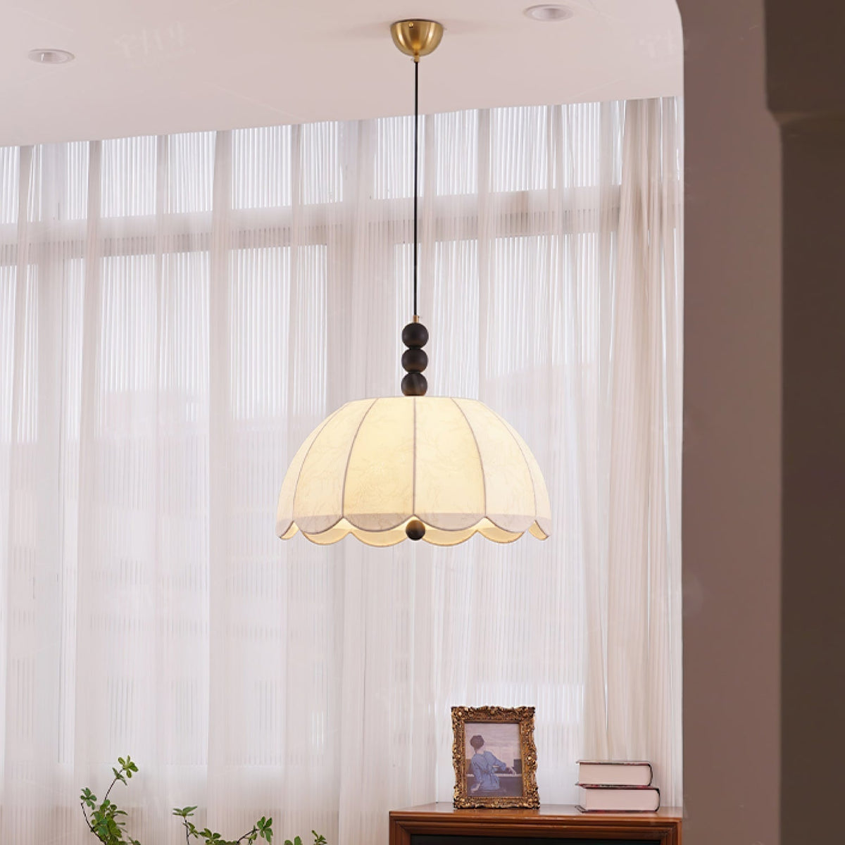 Orla Lampe Suspendue en Tissu Moderne