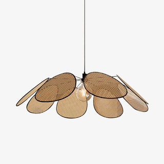 Orvara Suspension Pétale Rattan Fleur