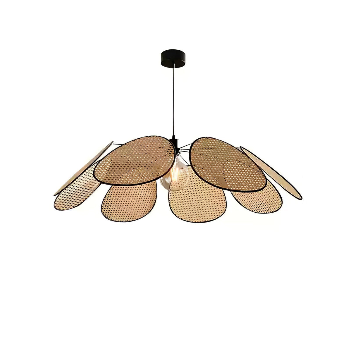 Aldella Suspension Pétale Rattan Fleur