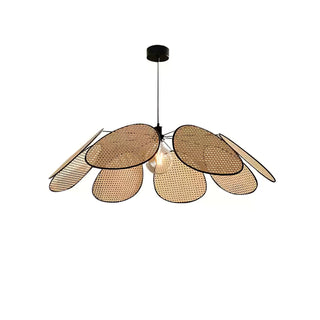 Orvara Suspension Pétale Rattan Fleur