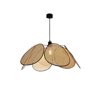 Orvara Suspension Pétale Rattan Fleur