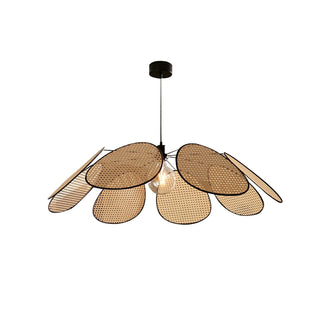 Orvara Suspension Pétale Rattan Fleur