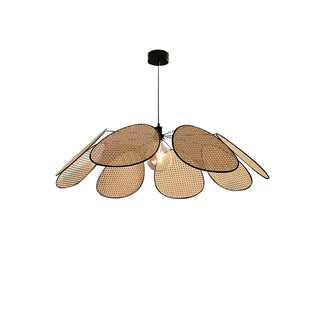 Orvara Suspension Pétale Rattan Fleur
