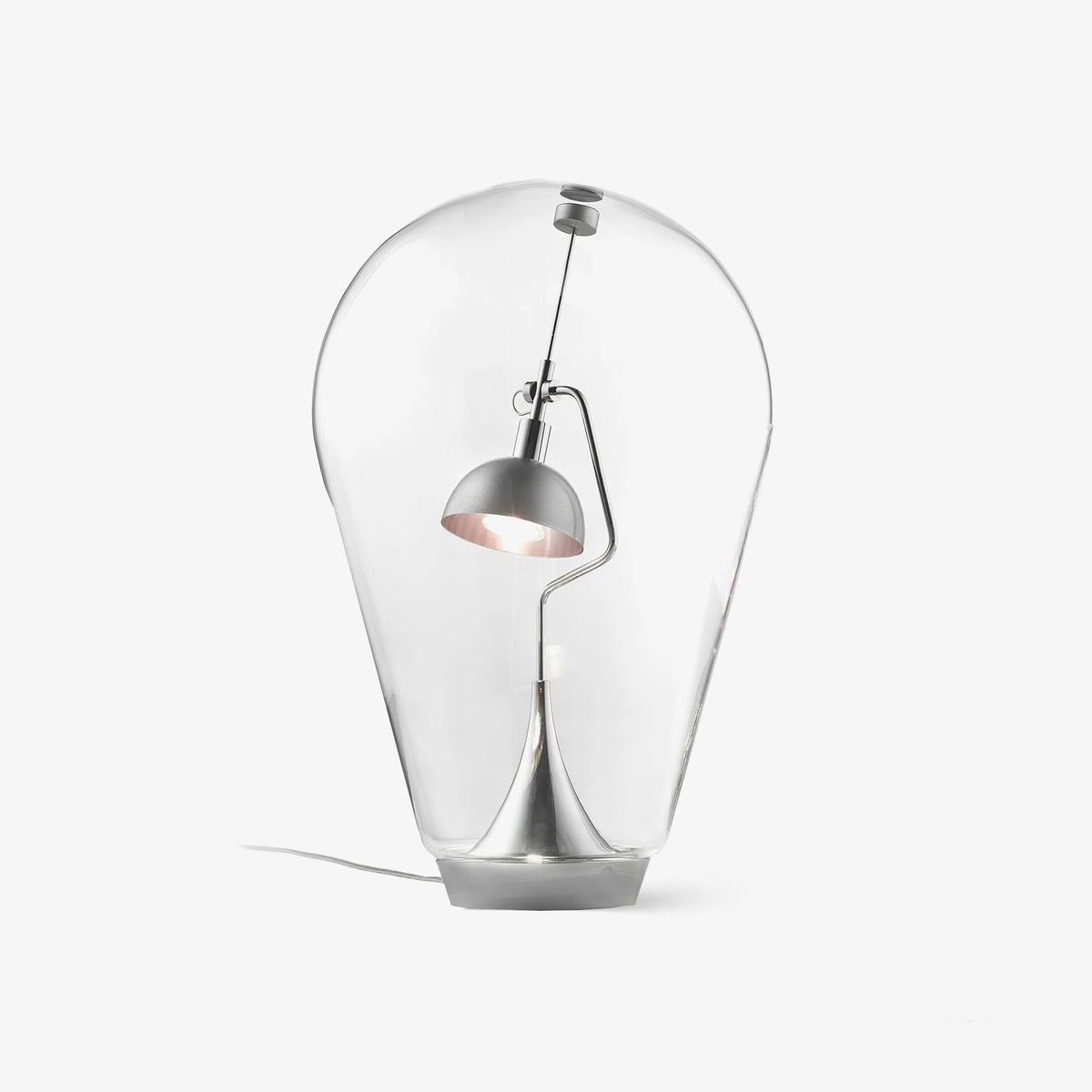 Veroce Lampe de Table en Verre Industriel
