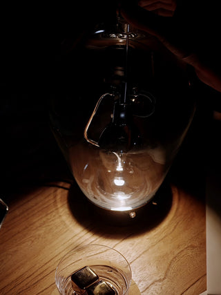 Veroce Lampe de Table en Verre Industriel